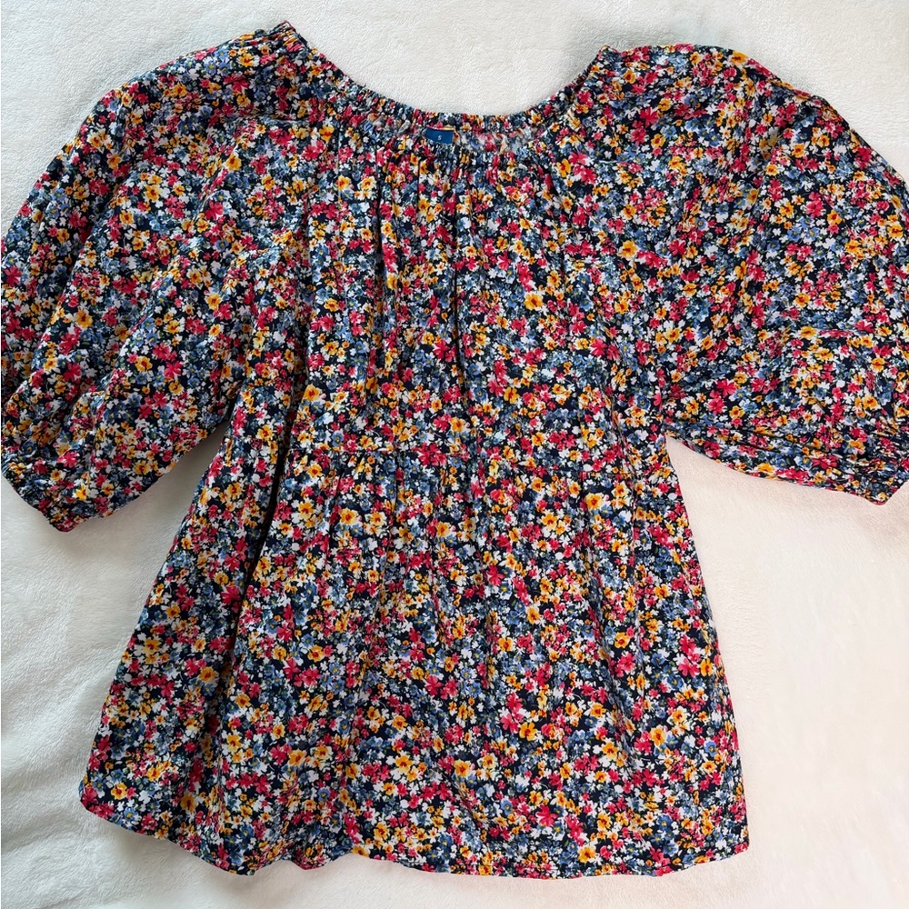 Old Navy Floral Puff Sleeve Blouse